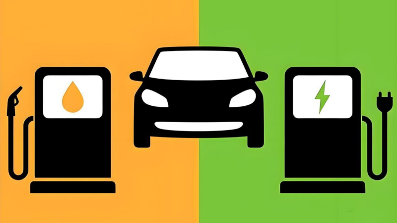 Граффити перехода китайского авторынка с ICE на NEV